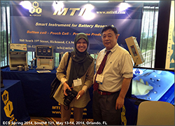 雷火联盟-美国MTI参加在美国奥兰多召开的ECS2014春季电化学会议